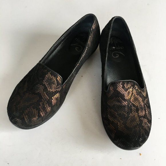 Dansko Olivia Flat BRONZE SNAKE SIZE 38 - Picture 3 of 8